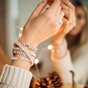 Pink & Mixed Marble on Light Wrap